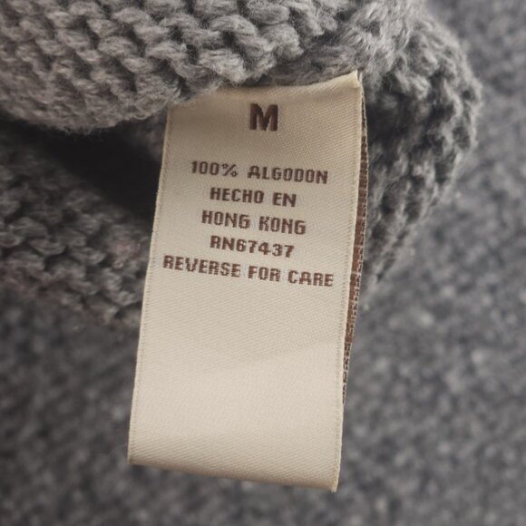 Ralph Lauren Flag Sweater USA Women Medium Gray Cotton Pullover Knit Graphic - Picture 10 of 12